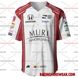IndyCar store - Loyal fans of Carlos Munoz's Men's Baseball Jersey,Women's Baseball Jersey,Kid's Baseball Jersey,Men's Hockey Jerseys,WoMen's Hockey Jerseys,Youth's Hockey Jerseys:Vintage indycar racing suit,uniform,apparel,shirts,merch,merchandise,jersey,hoodie,jackets,shorts,sweatshirt,outfits,clothes