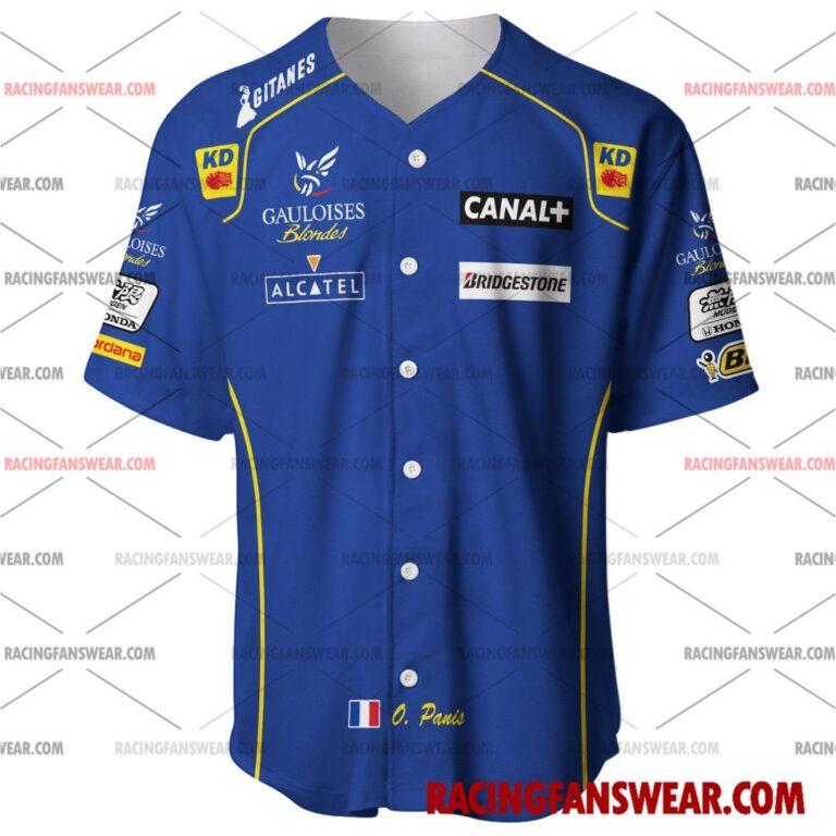 Formula One store - Loyal fans of Olivier Panis's Men's Baseball Jersey,Women's Baseball Jersey,Kid's Baseball Jersey,Men's Hockey Jerseys,WoMen's Hockey Jerseys,Youth's Hockey Jerseys:vintage formula one racing suit,uniform,apparel,shirts,merch,merchandise,jersey,hoodie,jackets,shorts,sweatshirt,outfits,clothes