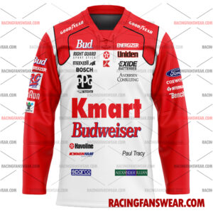 Paul Tracy IndyCar Racing 1995 Uniform Apparel Clothes Baseball Jersey Hockey Jersey 3 IndyCar store - Loyal fans of Paul Tracy's Men's Baseball Jersey,Women's Baseball Jersey,Kid's Baseball Jersey,Men's Hockey Jerseys,WoMen's Hockey Jerseys,Youth's Hockey Jerseys:Vintage indycar racing suit,uniform,apparel,shirts,merch,merchandise,jersey,hoodie,jackets,shorts,sweatshirt,outfits,clothes