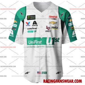 Nascar store - Loyal fans of William Byron's Men's Baseball Jersey,Women's Baseball Jersey,Kid's Baseball Jersey,Men's Hockey Jerseys,WoMen's Hockey Jerseys,Youth's Hockey Jerseys:vintage nascar racing suit,uniform,apparel,shirts,merch,merchandise,jersey,hoodie,jackets,shorts,sweatshirt,outfits,clothes