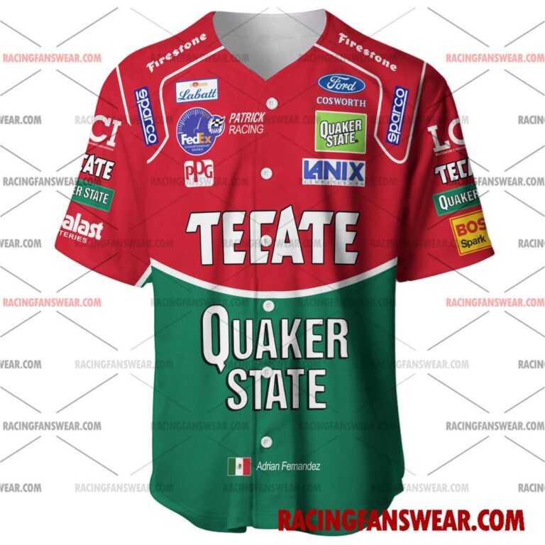 IndyCar store - Loyal fans of Adrián Fernández's Men's Baseball Jersey,Women's Baseball Jersey,Kid's Baseball Jersey,Men's Hockey Jerseys,WoMen's Hockey Jerseys,Youth's Hockey Jerseys:Vintage indycar racing suit,uniform,apparel,shirts,merch,merchandise,jersey,hoodie,jackets,shorts,sweatshirt,outfits,clothes