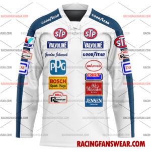 IndyCar store - Loyal fans of Gordon Johncock's Men's Baseball Jersey,Women's Baseball Jersey,Kid's Baseball Jersey,Men's Hockey Jerseys,WoMen's Hockey Jerseys,Youth's Hockey Jerseys:Vintage indycar racing suit,uniform,apparel,shirts,merch,merchandise,jersey,hoodie,jackets,shorts,sweatshirt,outfits,clothes