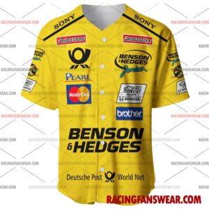 Formula One store - Loyal fans of Heinz-Harald Frentzen's Men's Baseball Jersey,Women's Baseball Jersey,Kid's Baseball Jersey,Men's Hockey Jerseys,WoMen's Hockey Jerseys,Youth's Hockey Jerseys:vintage formula one racing suit,uniform,apparel,shirts,merch,merchandise,jersey,hoodie,jackets,shorts,sweatshirt,outfits,clothes