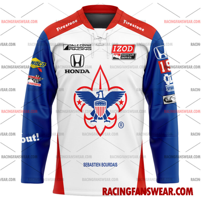 IndyCar store - Loyal fans of Sébastien Bourdais's Men's Baseball Jersey,Women's Baseball Jersey,Kid's Baseball Jersey,Men's Hockey Jerseys,WoMen's Hockey Jerseys,Youth's Hockey Jerseys:Vintage indycar racing suit,uniform,apparel,shirts,merch,merchandise,jersey,hoodie,jackets,shorts,sweatshirt,outfits,clothes