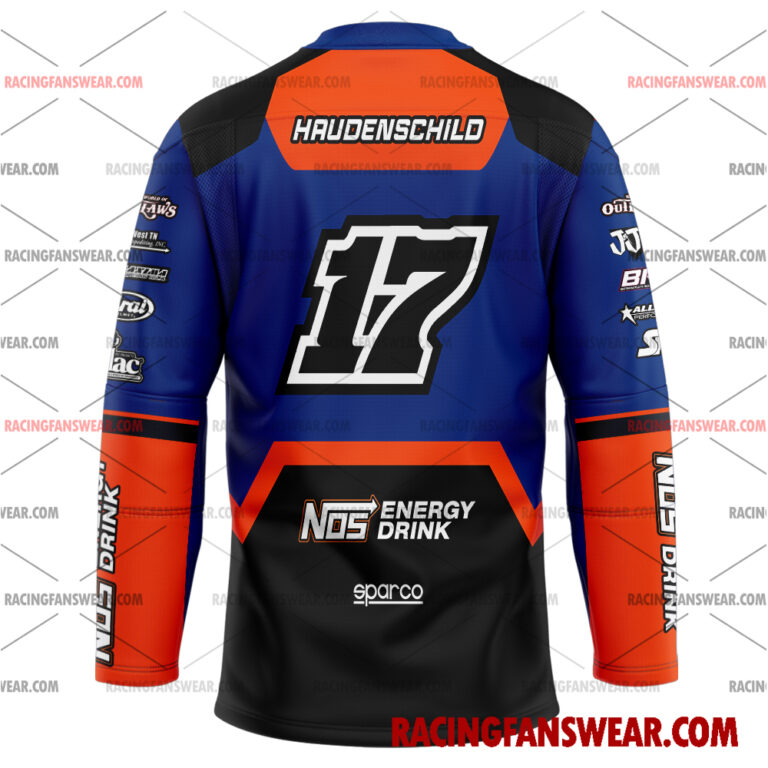 Sheldon Haudenschild World of Outlaws Racing 2025 Uniform Apparel Clothes Baseball Jersey Hockey Jersey Suit for daily life, Fabric: 95% polyester and 5% spandex, Regular fit, Stitch Color: automatically matched based on patterns