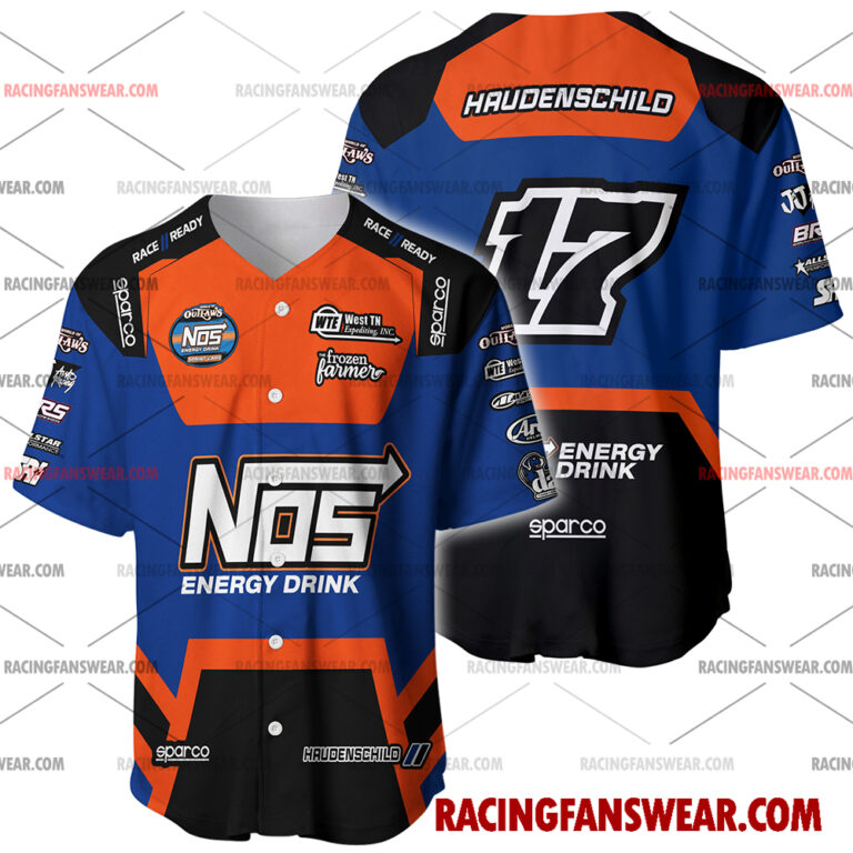 Sheldon Haudenschild World of Outlaws Racing 2025 Uniform Apparel Clothes Baseball Jersey Hockey Jersey Suit for daily life, Fabric: 95% polyester and 5% spandex, Regular fit, Stitch Color: automatically matched based on patterns