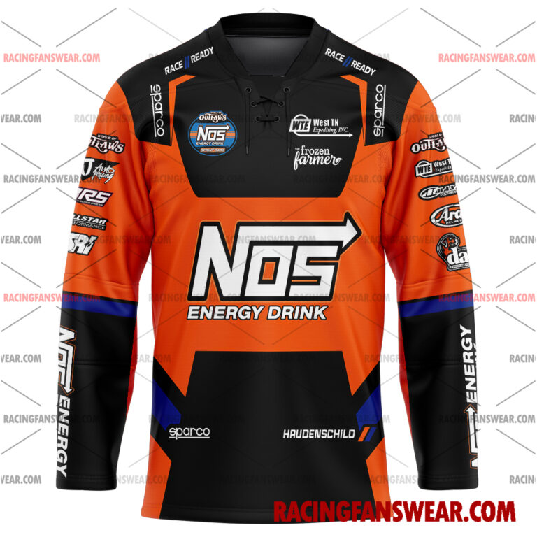 Sheldon Haudenschild World of Outlaws Racing 2025 Uniform Apparel Clothes Baseball Jersey Hockey Jersey Suit for daily life, Fabric: 95% polyester and 5% spandex, Regular fit, Stitch Color: automatically matched based on patterns