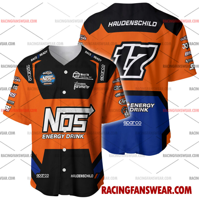 Sheldon Haudenschild World of Outlaws Racing 2025 Uniform Apparel Clothes Baseball Jersey Hockey Jersey Suit for daily life, Fabric: 95% polyester and 5% spandex, Regular fit, Stitch Color: automatically matched based on patterns