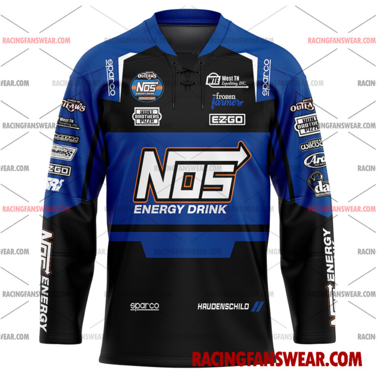 Sheldon Haudenschild World of Outlaws Racing 2025 Uniform Apparel Clothes Baseball Jersey Hockey Jersey Suit for daily life, Fabric: 95% polyester and 5% spandex, Regular fit, Stitch Color: automatically matched based on patterns