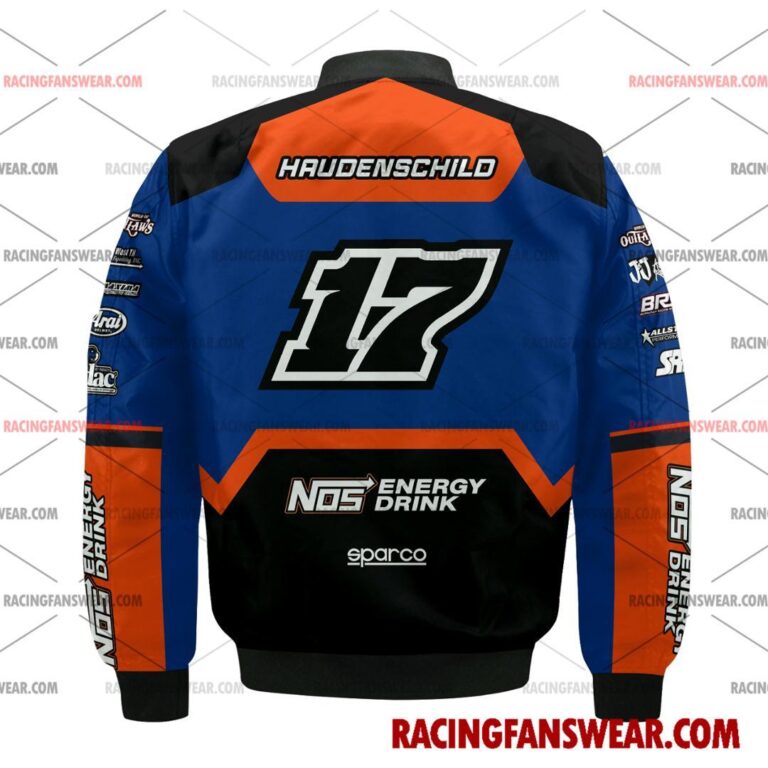 Sheldon Haudenschild World of Outlaws Racing 2025 Uniform Apparel Clothes Bomber Thick Coat Sleeveless Hoodie Hooded T-Shirt Suit for daily life, Fabric: 95% polyester and 5% spandex, Regular fit, Stitch Color: automatically matched based on patterns