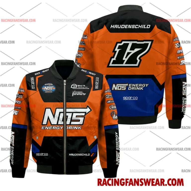 Sheldon Haudenschild World of Outlaws Racing 2025 Uniform Apparel Clothes Bomber Thick Coat Sleeveless Hoodie Hooded T-Shirt Suit for daily life, Fabric: 95% polyester and 5% spandex, Regular fit, Stitch Color: automatically matched based on patterns