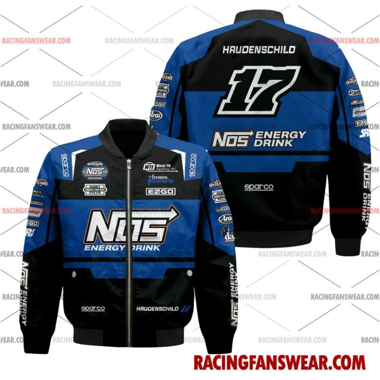 Sheldon Haudenschild World of Outlaws Racing 2025 Uniform Apparel Clothes Bomber Thick Coat Sleeveless Hoodie Hooded T-Shirt Suit for daily life, Fabric: 95% polyester and 5% spandex, Regular fit, Stitch Color: automatically matched based on patterns