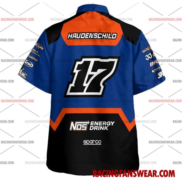 Sheldon Haudenschild World of Outlaws Racing 2025 Uniform Apparel Clothes Hawaiian Polo Shirts Suit for daily life, Fabric: 95% polyester and 5% spandex, Regular fit, Stitch Color: automatically matched based on patterns