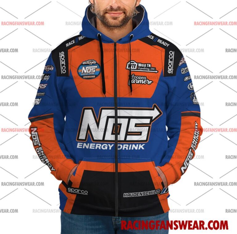 Sheldon Haudenschild World of Outlaws Racing 2025 Uniform Apparel Clothes Sweatshirt Zip Pop Top Hoodie T-Shirt Long Pant Suit for daily life, Fabric: 95% polyester and 5% spandex, Regular fit, Stitch Color: automatically matched based on patterns