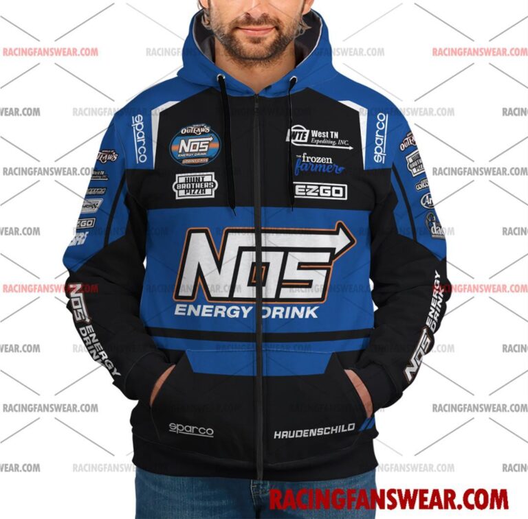 Sheldon Haudenschild World of Outlaws Racing 2025 Uniform Apparel Clothes Sweatshirt Zip Pop Top Hoodie T-Shirt Long Pant Suit for daily life, Fabric: 95% polyester and 5% spandex, Regular fit, Stitch Color: automatically matched based on patterns