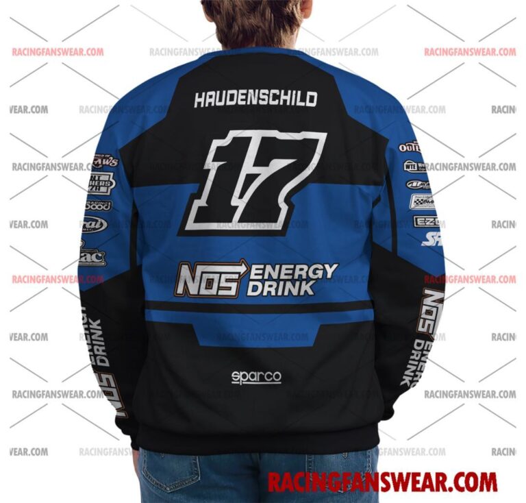 Sheldon Haudenschild World of Outlaws Racing 2025 Uniform Apparel Clothes Sweatshirt Zip Pop Top Hoodie T-Shirt Long Pant Suit for daily life, Fabric: 95% polyester and 5% spandex, Regular fit, Stitch Color: automatically matched based on patterns