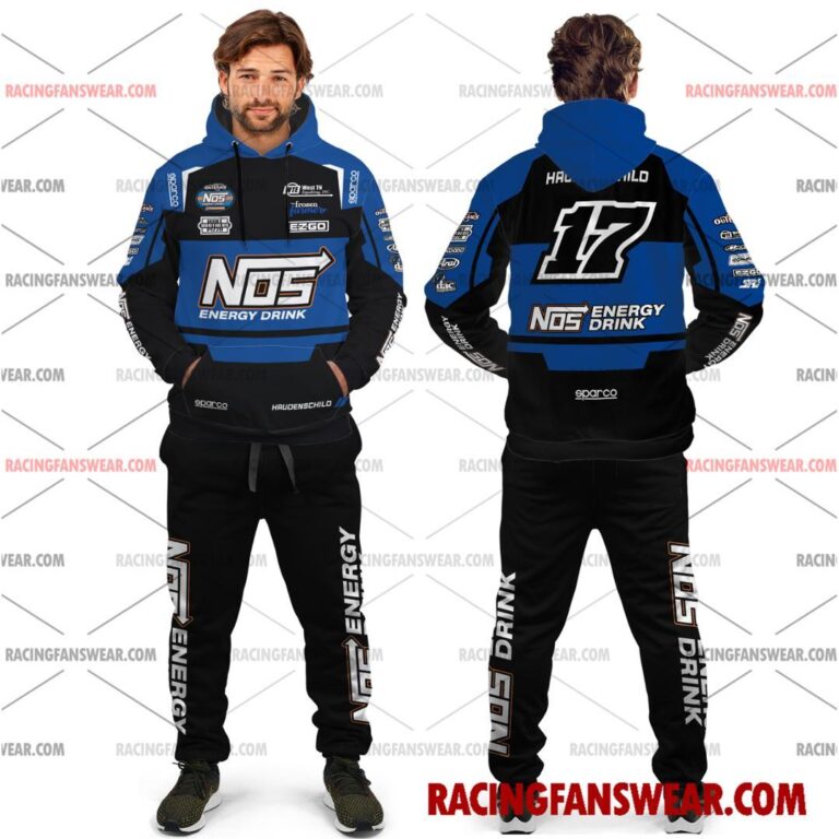 Sheldon Haudenschild World of Outlaws Racing 2025 Uniform Apparel Clothes Sweatshirt Zip Pop Top Hoodie T-Shirt Long Pant Suit for daily life, Fabric: 95% polyester and 5% spandex, Regular fit, Stitch Color: automatically matched based on patterns