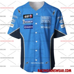 Fernando Alonso Formula One Racing 2003 Uniform Apparel Clothes Baseball Jersey Hockey Jersey 1 Formula One store - Loyal fans of Fernando Alonso's Men's Baseball Jersey,Women's Baseball Jersey,Kid's Baseball Jersey,Men's Hockey Jerseys,WoMen's Hockey Jerseys,Youth's Hockey Jerseys:vintage formula one racing suit,uniform,apparel,shirts,merch,merchandise,jersey,hoodie,jackets,shorts,sweatshirt,outfits,clothes