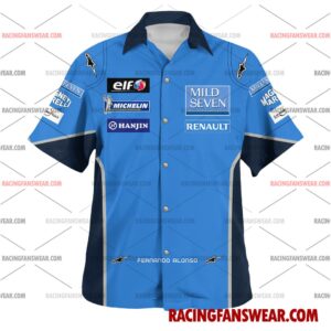 Fernando Alonso Formula One Racing 2003 Uniform Apparel Clothes Hawaiian Polo Shirts 1 Formula One store - Loyal fans of Fernando Alonso's Unisex Hawaiian Shirt,Unisex Polo Shirt,Kid Hawaiian Shirt,Kid Polo Shirt:vintage formula one racing suit,uniform,apparel,shirts,merch,merchandise,jersey,hoodie,jackets,shorts,sweatshirt,outfits,clothes