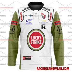Jacques Villeneuve Formula One Racing 2001 Uniform Apparel Clothes Baseball Jersey Hockey Jersey 3 Formula One store - Loyal fans of Jacques Villeneuve's Men's Baseball Jersey,Women's Baseball Jersey,Kid's Baseball Jersey,Men's Hockey Jerseys,WoMen's Hockey Jerseys,Youth's Hockey Jerseys:vintage formula one racing suit,uniform,apparel,shirts,merch,merchandise,jersey,hoodie,jackets,shorts,sweatshirt,outfits,clothes