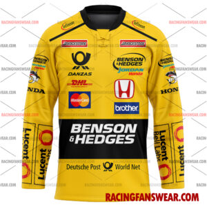 Justin Wilson Formula One Racing 2001 Uniform Apparel Clothes Baseball Jersey Hockey Jersey 3 Formula One store - Loyal fans of Justin Wilson's Men's Baseball Jersey,Women's Baseball Jersey,Kid's Baseball Jersey,Men's Hockey Jerseys,WoMen's Hockey Jerseys,Youth's Hockey Jerseys:vintage formula one racing suit,uniform,apparel,shirts,merch,merchandise,jersey,hoodie,jackets,shorts,sweatshirt,outfits,clothes