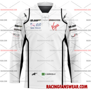 Rubens Barrichello Formula One Racing 2009 Uniform Apparel Clothes Baseball Jersey Hockey Jersey 3 Formula One store - Loyal fans of Rubens Barrichello's Men's Baseball Jersey,Women's Baseball Jersey,Kid's Baseball Jersey,Men's Hockey Jerseys,WoMen's Hockey Jerseys,Youth's Hockey Jerseys:vintage formula one racing suit,uniform,apparel,shirts,merch,merchandise,jersey,hoodie,jackets,shorts,sweatshirt,outfits,clothes