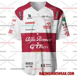 Antonio Giovinazzi Formula One Racing 2021 Uniform Apparel Clothes Baseball Jersey Hockey Jersey 1 Formula One store - Loyal fans of Antonio Giovinazzi's Men's Baseball Jersey,Women's Baseball Jersey,Kid's Baseball Jersey,Men's Hockey Jerseys,WoMen's Hockey Jerseys,Youth's Hockey Jerseys:vintage formula one racing suit,uniform,apparel,shirts,merch,merchandise,jersey,hoodie,jackets,shorts,sweatshirt,outfits,clothes
