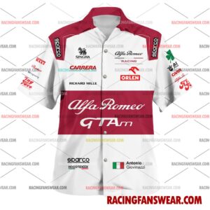 Antonio Giovinazzi Formula One Racing 2021 Uniform Apparel Clothes Hawaiian Polo Shirts 1 Formula One store - Loyal fans of Antonio Giovinazzi's Unisex Hawaiian Shirt,Unisex Polo Shirt,Kid Hawaiian Shirt,Kid Polo Shirt:vintage formula one racing suit,uniform,apparel,shirts,merch,merchandise,jersey,hoodie,jackets,shorts,sweatshirt,outfits,clothes
