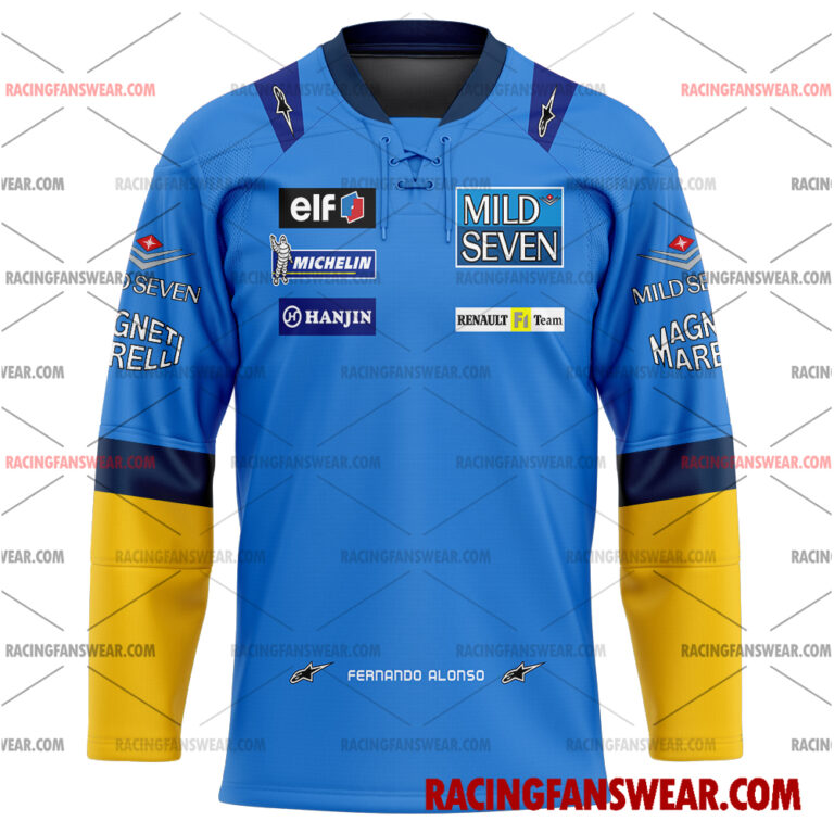 Formula One store - Loyal fans of Fernando Alonso's Men's Baseball Jersey,Women's Baseball Jersey,Kid's Baseball Jersey,Men's Hockey Jerseys,WoMen's Hockey Jerseys,Youth's Hockey Jerseys:vintage formula one racing suit,uniform,apparel,shirts,merch,merchandise,jersey,hoodie,jackets,shorts,sweatshirt,outfits,clothes