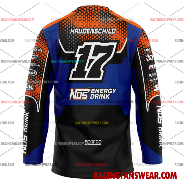Sheldon Haudenschild World of Outlaws Racing 2025 Uniform Apparel Clothes Baseball Jersey Hockey Jersey Suit for daily life, Fabric: 95% polyester and 5% spandex, Regular fit, Stitch Color: automatically matched based on patterns