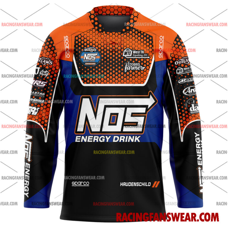Sheldon Haudenschild World of Outlaws Racing 2025 Uniform Apparel Clothes Baseball Jersey Hockey Jersey Suit for daily life, Fabric: 95% polyester and 5% spandex, Regular fit, Stitch Color: automatically matched based on patterns