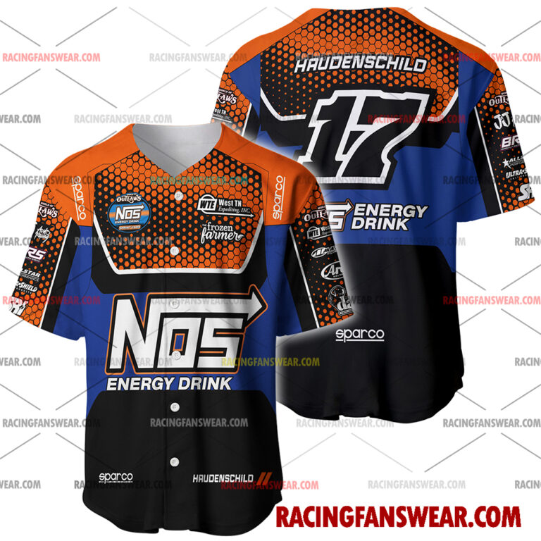 Sheldon Haudenschild World of Outlaws Racing 2025 Uniform Apparel Clothes Baseball Jersey Hockey Jersey Suit for daily life, Fabric: 95% polyester and 5% spandex, Regular fit, Stitch Color: automatically matched based on patterns
