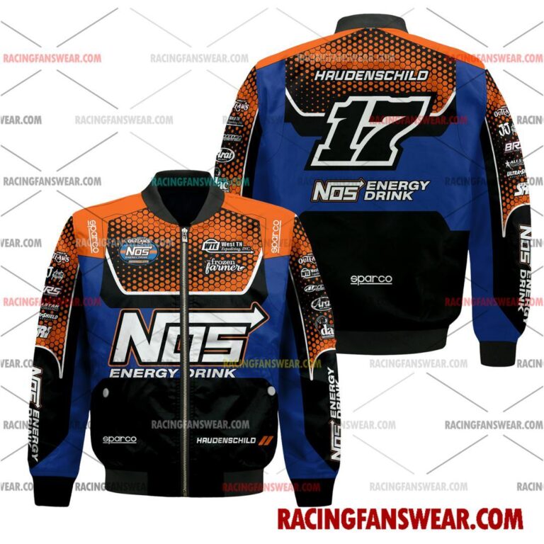 Sheldon Haudenschild World of Outlaws Racing 2025 Uniform Apparel Clothes Bomber Thick Coat Sleeveless Hoodie Hooded T-Shirt Suit for daily life, Fabric: 95% polyester and 5% spandex, Regular fit, Stitch Color: automatically matched based on patterns
