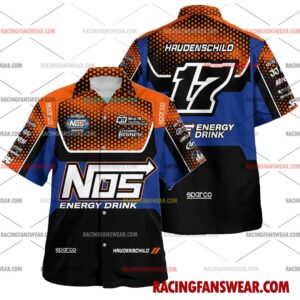 Sheldon Haudenschild World of Outlaws Racing 2025 Uniform Apparel Clothes Hawaiian Polo Shirts Suit for daily life, Fabric: 95% polyester and 5% spandex, Regular fit, Stitch Color: automatically matched based on patterns