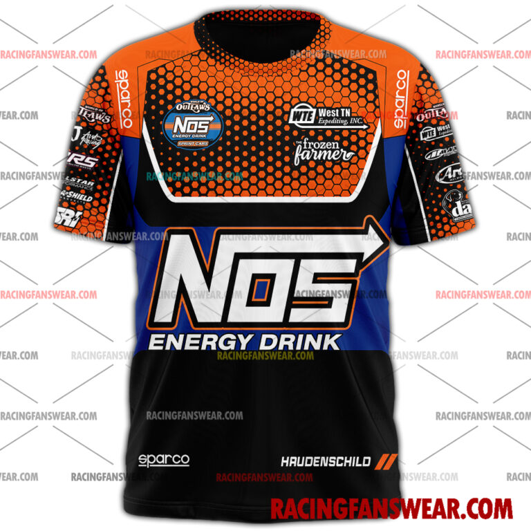 Sheldon Haudenschild World of Outlaws Racing 2025 Uniform Apparel Clothes Sweatshirt Zip Pop Top Hoodie T-Shirt Long Pant Suit for daily life, Fabric: 95% polyester and 5% spandex, Regular fit, Stitch Color: automatically matched based on patterns