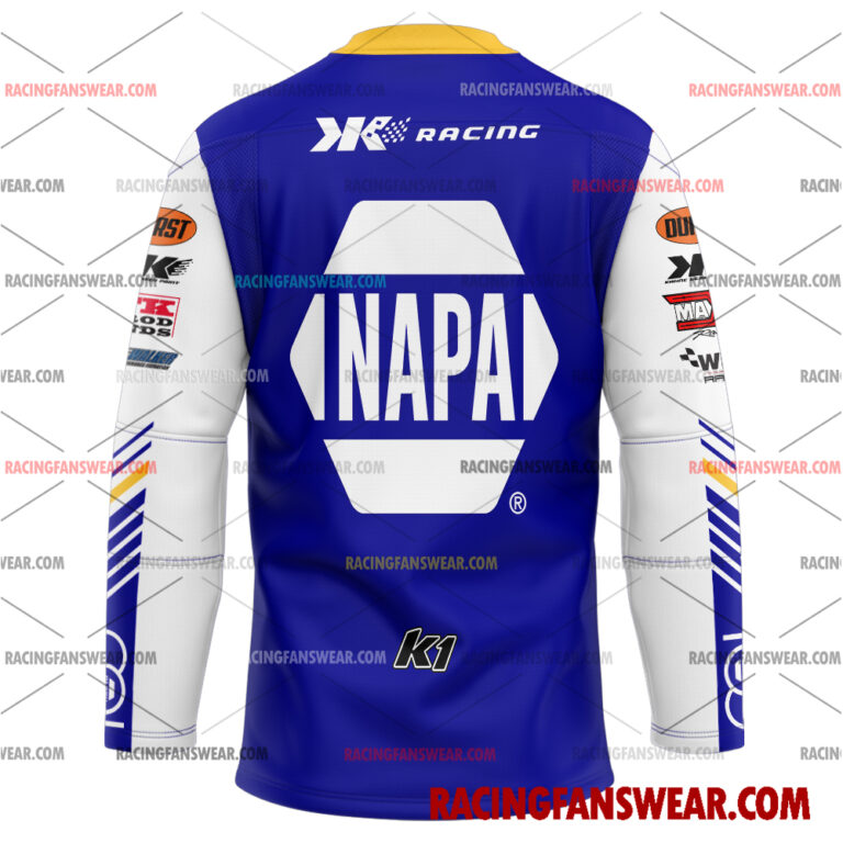 Brad Sweet World of Outlaws Racing 2025 Uniform Apparel Clothes Baseball Jersey Hockey Jersey Suit for daily life, Fabric: 95% polyester and 5% spandex, Regular fit, Stitch Color: automatically matched based on patterns