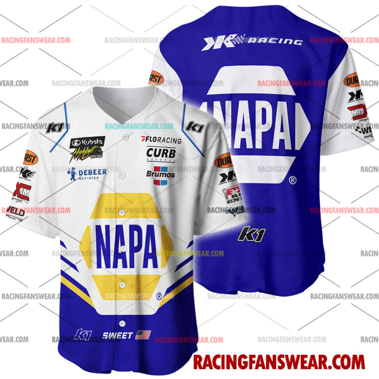 Brad Sweet World of Outlaws Racing 2025 Uniform Apparel Clothes Baseball Jersey Hockey Jersey Suit for daily life, Fabric: 95% polyester and 5% spandex, Regular fit, Stitch Color: automatically matched based on patterns