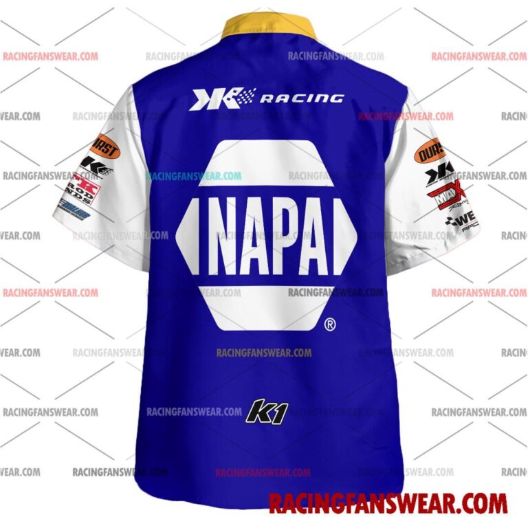 Brad Sweet World of Outlaws Racing 2025 Uniform Apparel Clothes Hawaiian Polo Shirts Suit for daily life, Fabric: 95% polyester and 5% spandex, Regular fit, Stitch Color: automatically matched based on patterns