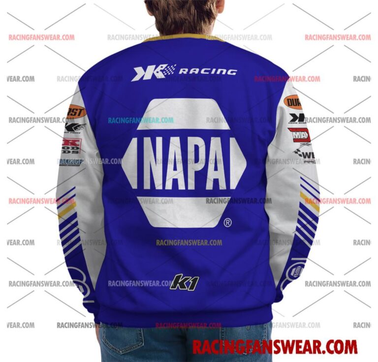 Brad Sweet World of Outlaws Racing 2025 Uniform Apparel Clothes Sweatshirt Zip Pop Top Hoodie T-Shirt Long Pant Suit for daily life, Fabric: 95% polyester and 5% spandex, Regular fit, Stitch Color: automatically matched based on patterns