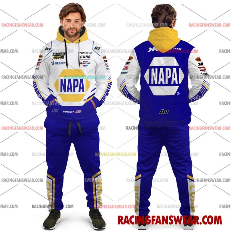 Brad Sweet World of Outlaws Racing 2025 Uniform Apparel Clothes Sweatshirt Zip Pop Top Hoodie T-Shirt Long Pant Suit for daily life, Fabric: 95% polyester and 5% spandex, Regular fit, Stitch Color: automatically matched based on patterns