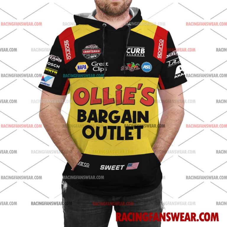 Brad Sweet World of Outlaws Racing Uniform Apparel Clothes Bomber Thick Coat Sleeveless Hoodie Hooded T-Shirt Suit for daily life, Fabric: 95% polyester and 5% spandex, Regular fit, Stitch Color: automatically matched based on patterns