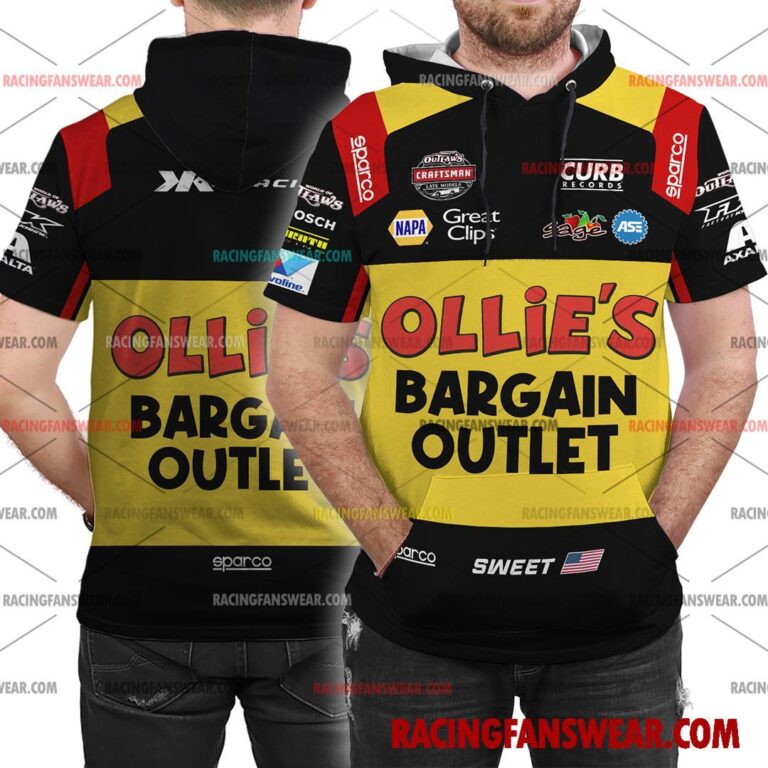 Brad Sweet World of Outlaws Racing Uniform Apparel Clothes Bomber Thick Coat Sleeveless Hoodie Hooded T-Shirt Suit for daily life, Fabric: 95% polyester and 5% spandex, Regular fit, Stitch Color: automatically matched based on patterns