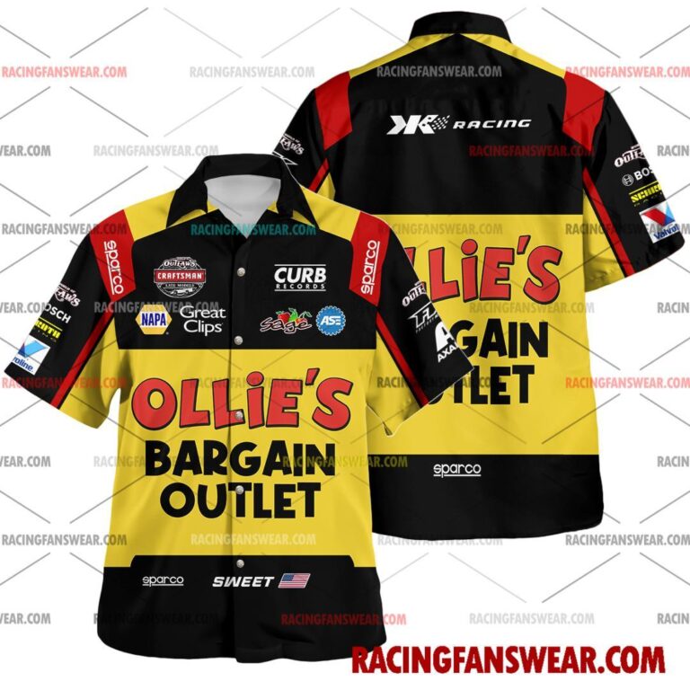 Brad Sweet World of Outlaws Racing Uniform Apparel Clothes Hawaiian Polo Shirts Suit for daily life, Fabric: 95% polyester and 5% spandex, Regular fit, Stitch Color: automatically matched based on patterns