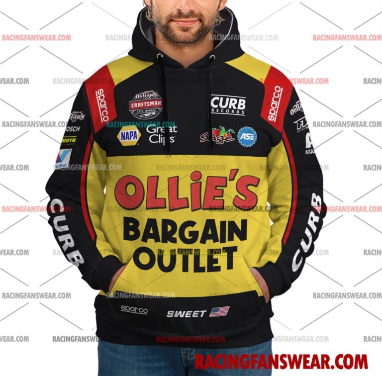 Brad Sweet World of Outlaws Racing Uniform Apparel Clothes Sweatshirt Zip Pop Top Hoodie T-Shirt Long Pant Suit for daily life, Fabric: 95% polyester and 5% spandex, Regular fit, Stitch Color: automatically matched based on patterns