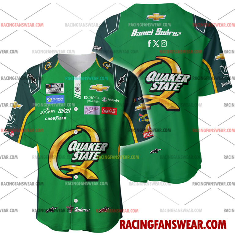 Nascar store - Loyal fans of Daniel Suarez's Men's Baseball Jersey,Women's Baseball Jersey,Kid's Baseball Jersey,Men's Hockey Jerseys,WoMen's Hockey Jerseys,Youth's Hockey Jerseys:vintage nascar racing suit,uniform,apparel,shirts,merch,merchandise,jersey,hoodie,jackets,shorts,sweatshirt,outfits,clothes