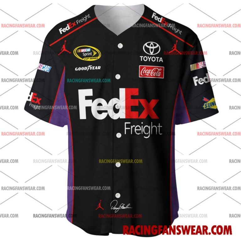 Nascar store - Loyal fans of Denny Hamlin's Men's Baseball Jersey,Women's Baseball Jersey,Kid's Baseball Jersey,Men's Hockey Jerseys,WoMen's Hockey Jerseys,Youth's Hockey Jerseys:vintage nascar racing suit,uniform,apparel,shirts,merch,merchandise,jersey,hoodie,jackets,shorts,sweatshirt,outfits,clothes