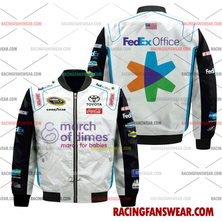 Nascar store - Loyal fans of Denny Hamlin's Bomber Jacket,Unisex Thick Coat,Unisex Sleeveless Hoodie,Unisex Hooded T-Shirt,Kid Sleeveless Hoodie,Kid Hooded T-Shirts,Kid Thick Coat:vintage nascar racing suit,uniform,apparel,shirts,merch,merchandise,jersey,hoodie,jackets,shorts,sweatshirt,outfits,clothes