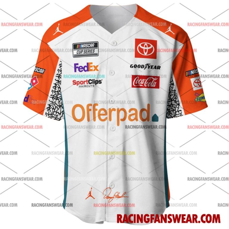 Nascar store - Loyal fans of Denny Hamlin's Men's Baseball Jersey,Women's Baseball Jersey,Kid's Baseball Jersey,Men's Hockey Jerseys,WoMen's Hockey Jerseys,Youth's Hockey Jerseys:vintage nascar racing suit,uniform,apparel,shirts,merch,merchandise,jersey,hoodie,jackets,shorts,sweatshirt,outfits,clothes
