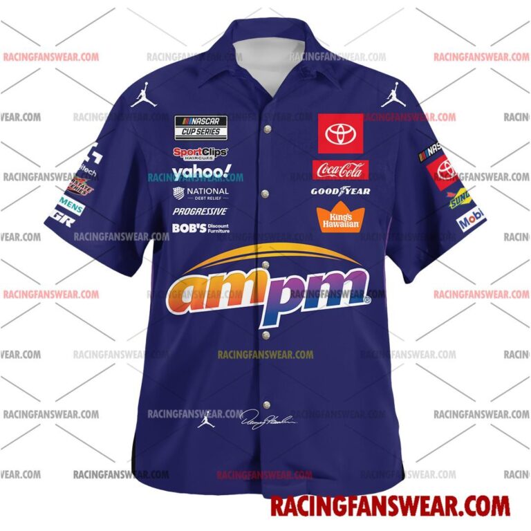 Nascar store - Loyal fans of Denny Hamlin's Unisex Hawaiian Shirt,Unisex Polo Shirt,Kid Hawaiian Shirt,Kid Polo Shirt:vintage nascar racing suit,uniform,apparel,shirts,merch,merchandise,jersey,hoodie,jackets,shorts,sweatshirt,outfits,clothes