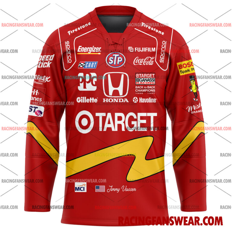 IndyCar store - Loyal fans of Jimmy Vasser's Men's Baseball Jersey,Women's Baseball Jersey,Kid's Baseball Jersey,Men's Hockey Jerseys,WoMen's Hockey Jerseys,Youth's Hockey Jerseys:Vintage indycar racing suit,uniform,apparel,shirts,merch,merchandise,jersey,hoodie,jackets,shorts,sweatshirt,outfits,clothes